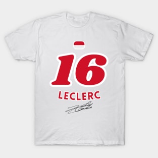 Charles Leclerc Signature Design T-Shirt